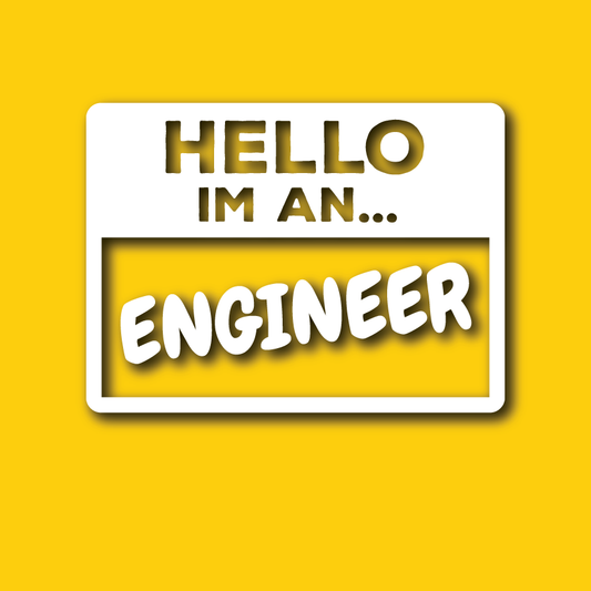 Vehicle Sticker: Engineer Hello