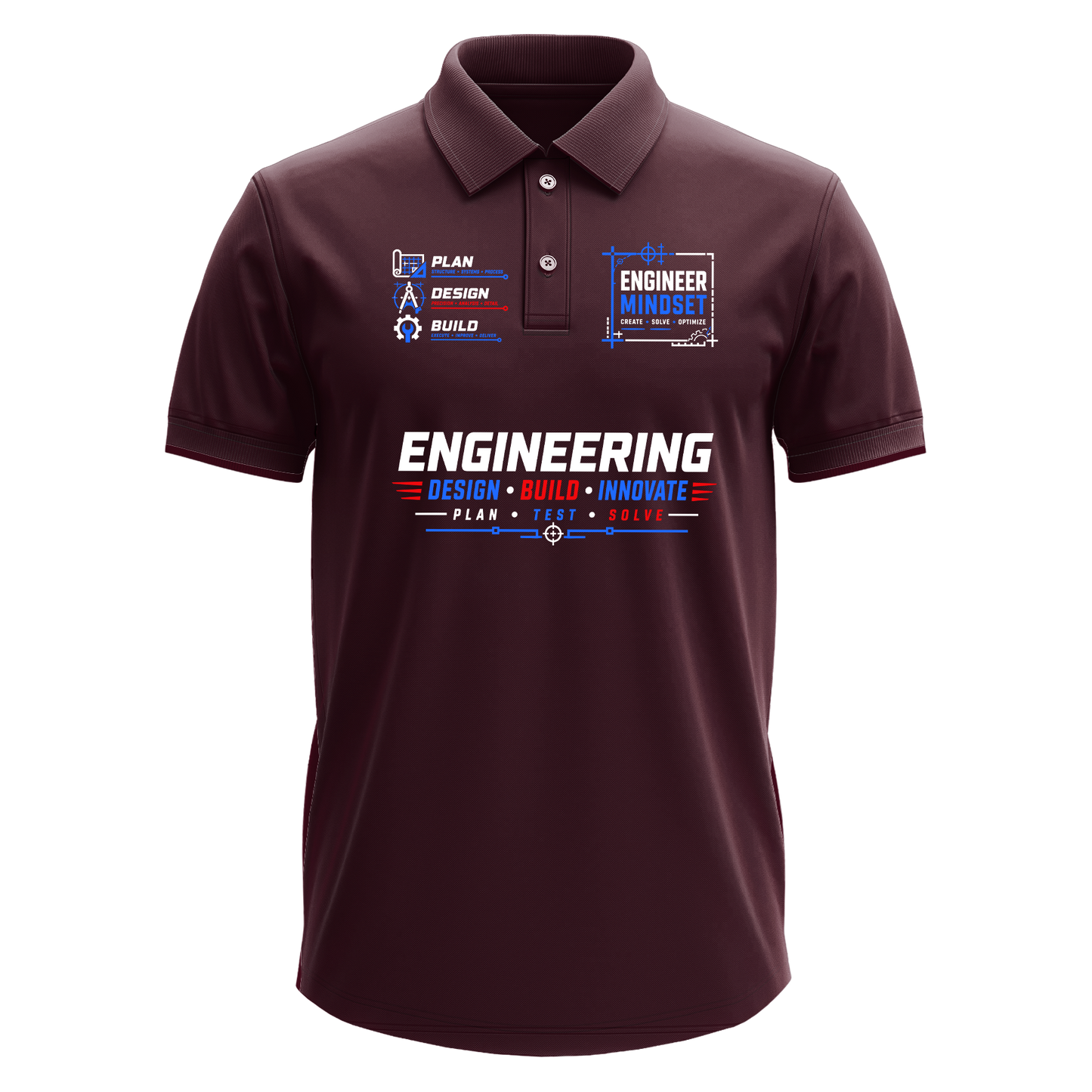 Drifit Polo Shirt: Engineer Mindset