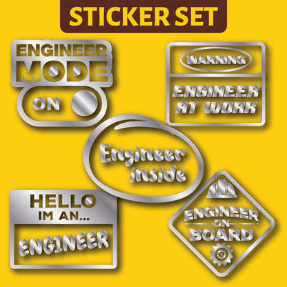 Process Engineering Sticker Kit Vehicle Sticker: Engineer Set – Printaco