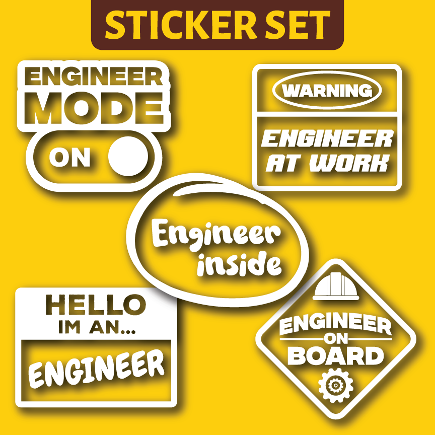 Vehicle Sticker: Engineer Set – Printaco