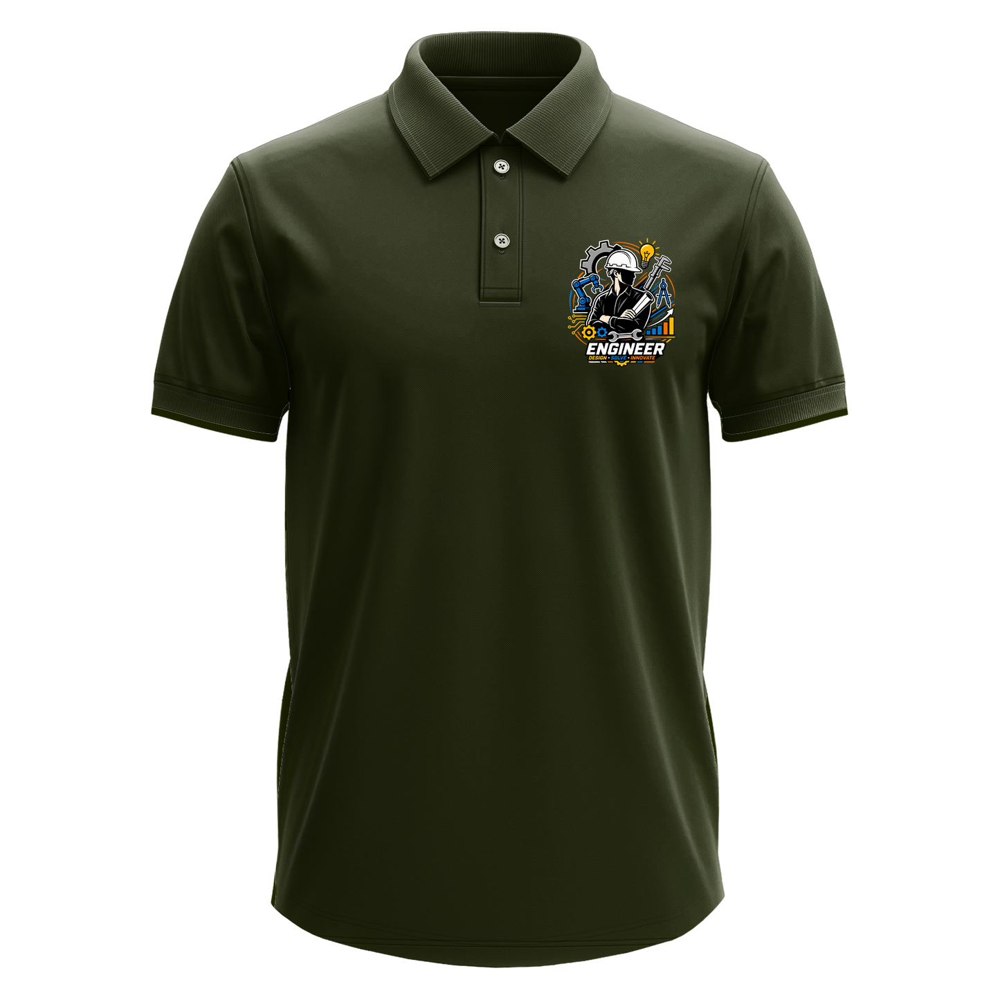 Drifit Polo Shirt: Engineer Silhouette