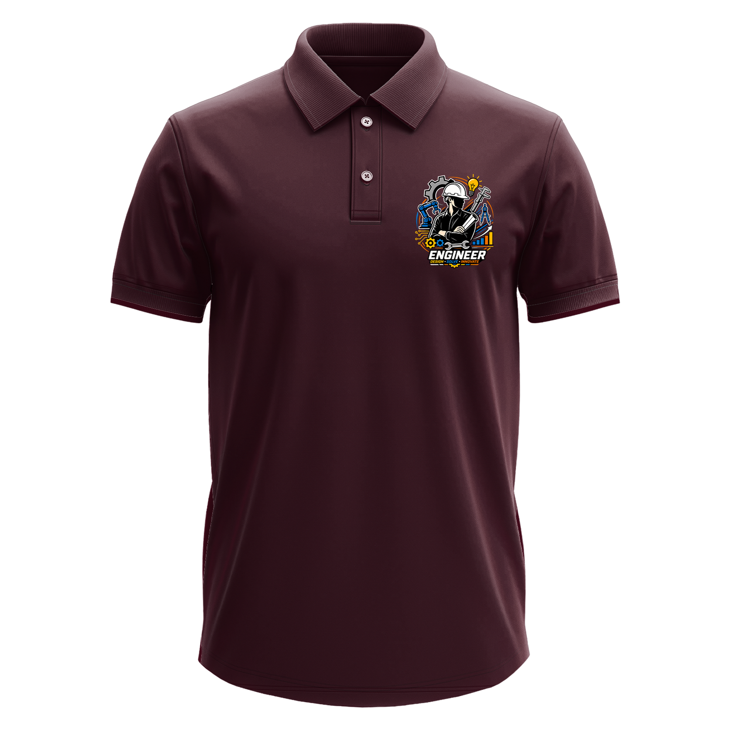 Drifit Polo Shirt: Engineer Silhouette