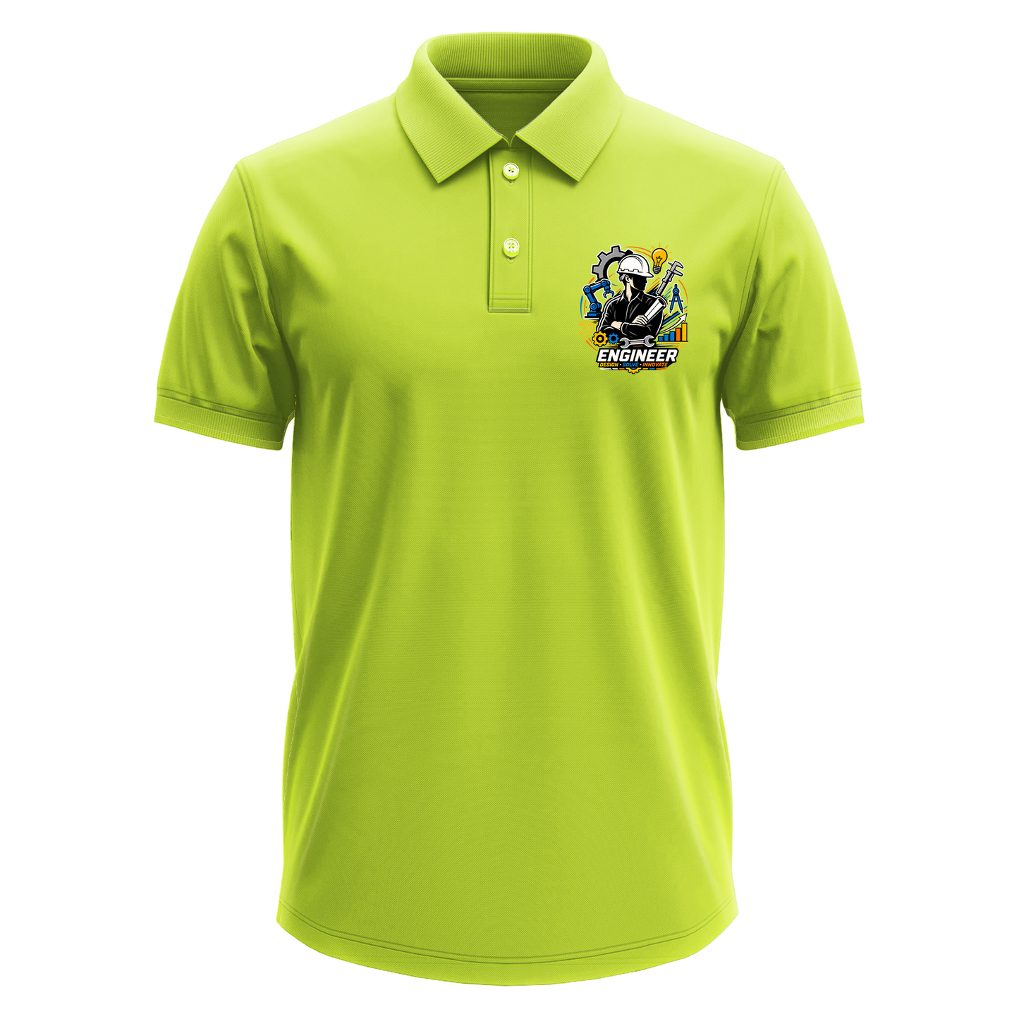 Drifit Polo Shirt: Engineer Silhouette