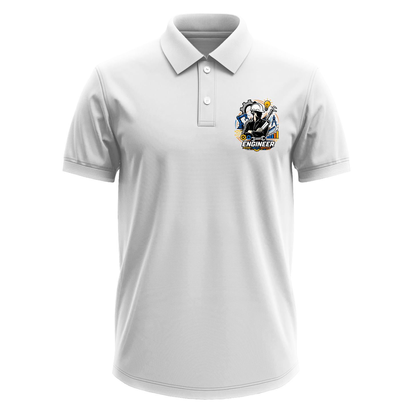 Drifit Polo Shirt: Engineer Silhouette