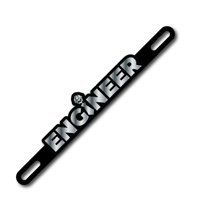 Car Plate Badge: Engineer Version 2