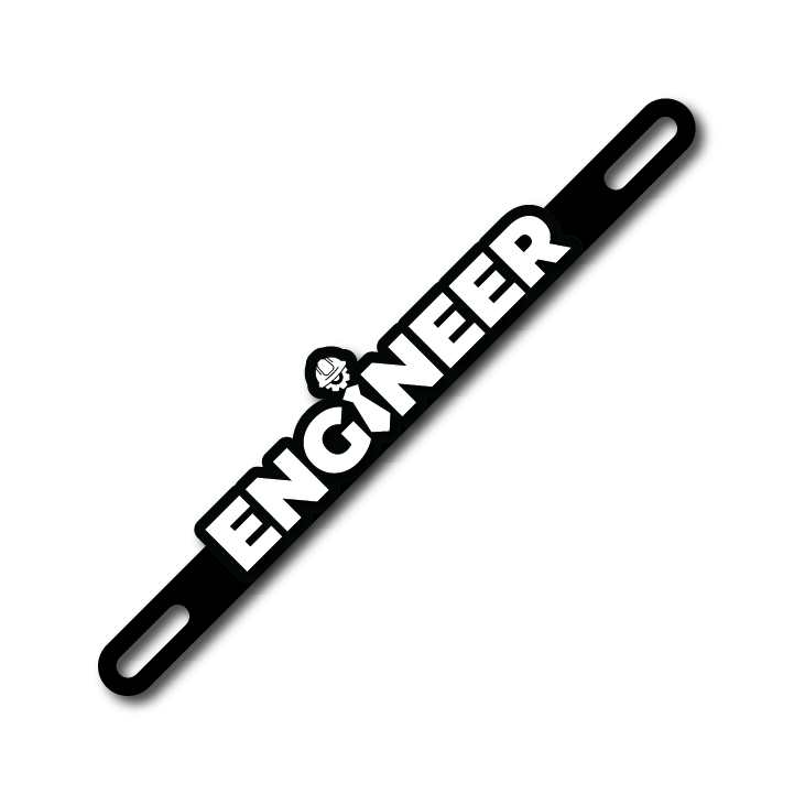 Car Plate Badge: Engineer Version 2