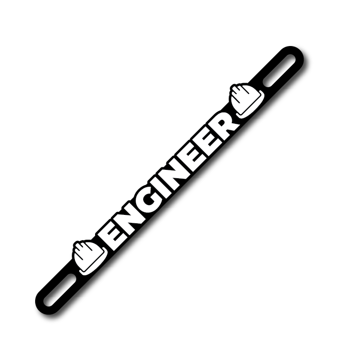 Car Plate Badge: Engineer