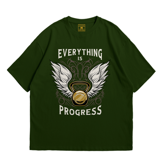 Premium Oversized Cotton Shirt: Everything Is Progress