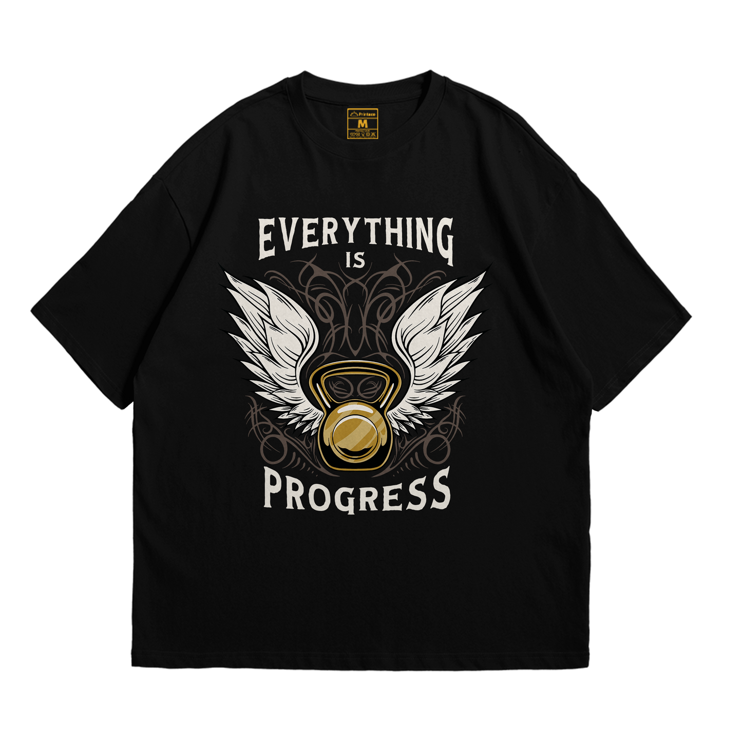 Premium Oversized Cotton Shirt: Everything Is Progress