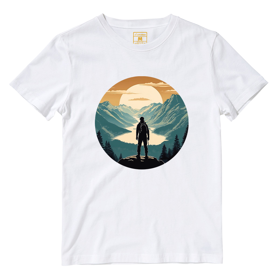 Cotton Shirt: Face Sunset