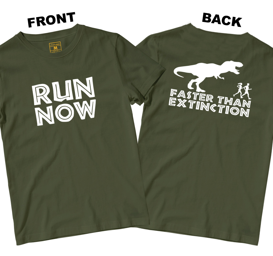 Drifit Shirt: Faster Than Extinction (Front and Back)