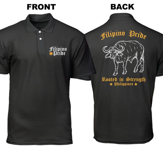 Cotton Polo Shirt: Filipino Pride (Front and Back)