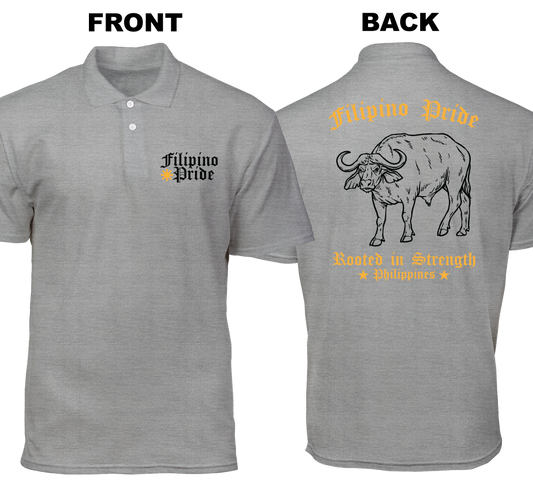 Cotton Polo Shirt: Filipino Pride (Front and Back)