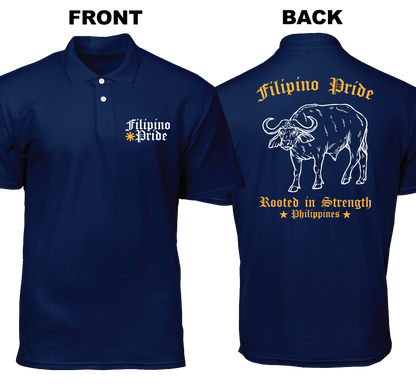 Cotton Polo Shirt: Filipino Pride (Front and Back)