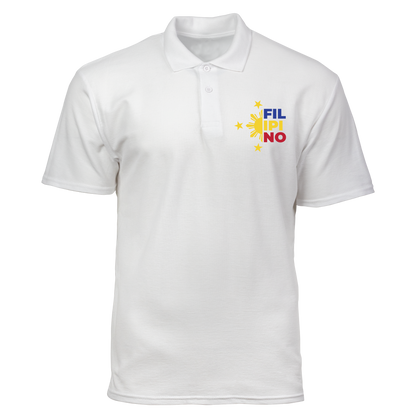 Cotton Polo Shirt: Filipino Three Stars and a Sun Pocket