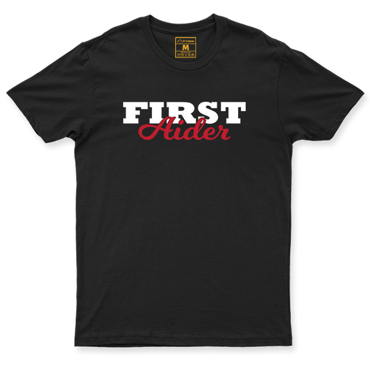 Drifit Shirt: First Aider Cursive