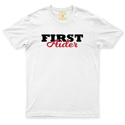 Drifit Shirt: First Aider Cursive