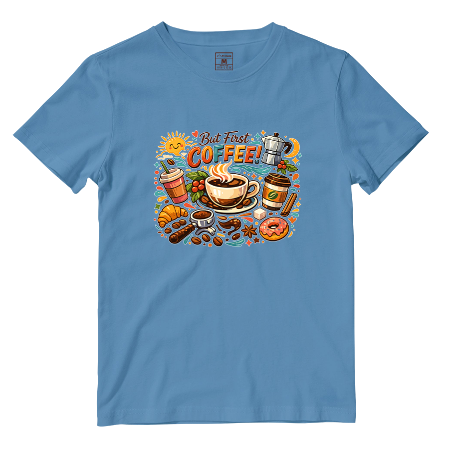 Cotton Shirt: First Coffee
