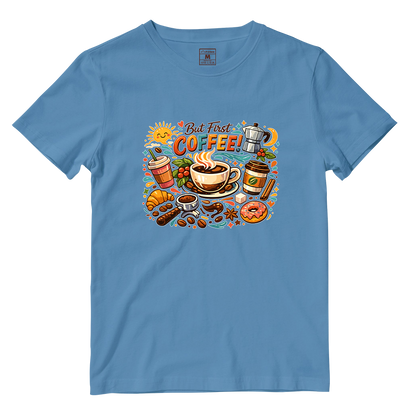 Cotton Shirt: First Coffee
