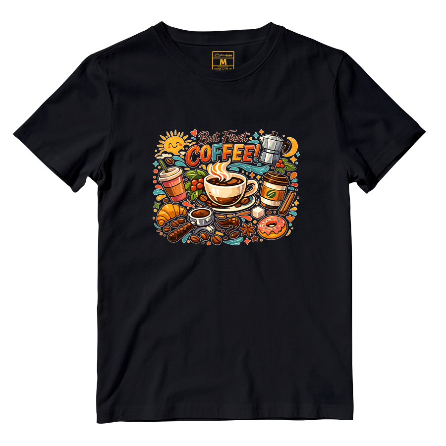 Cotton Shirt: First Coffee