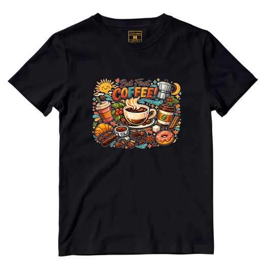 Cotton Shirt: First Coffee