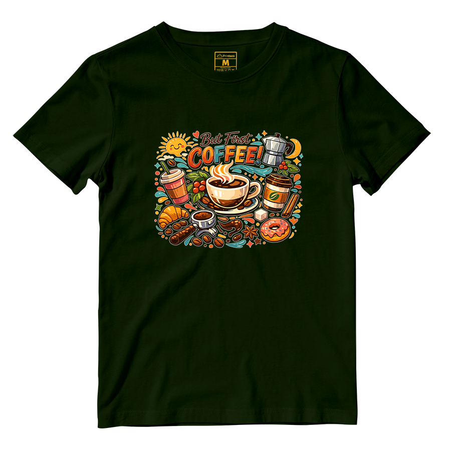 Cotton Shirt: First Coffee