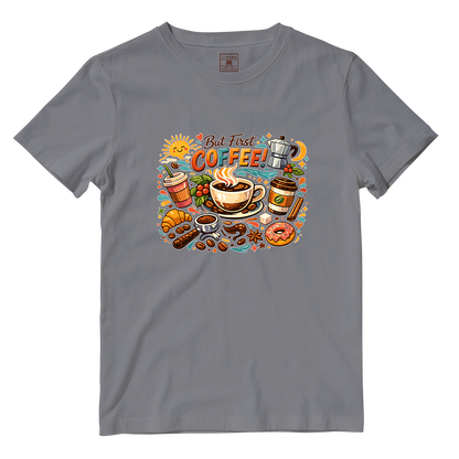 Cotton Shirt: First Coffee