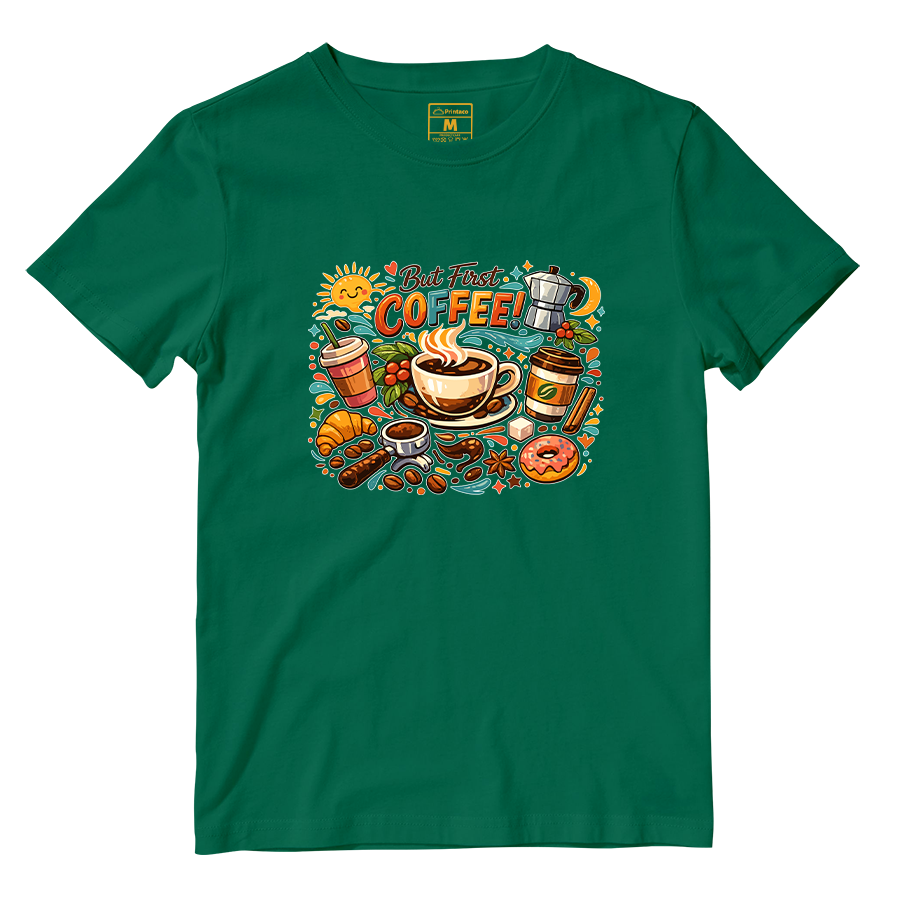 Cotton Shirt: First Coffee