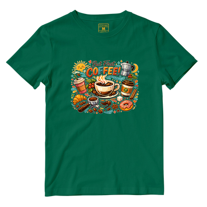 Cotton Shirt: First Coffee