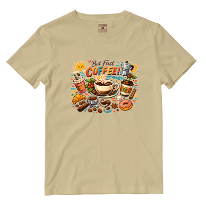 Cotton Shirt: First Coffee