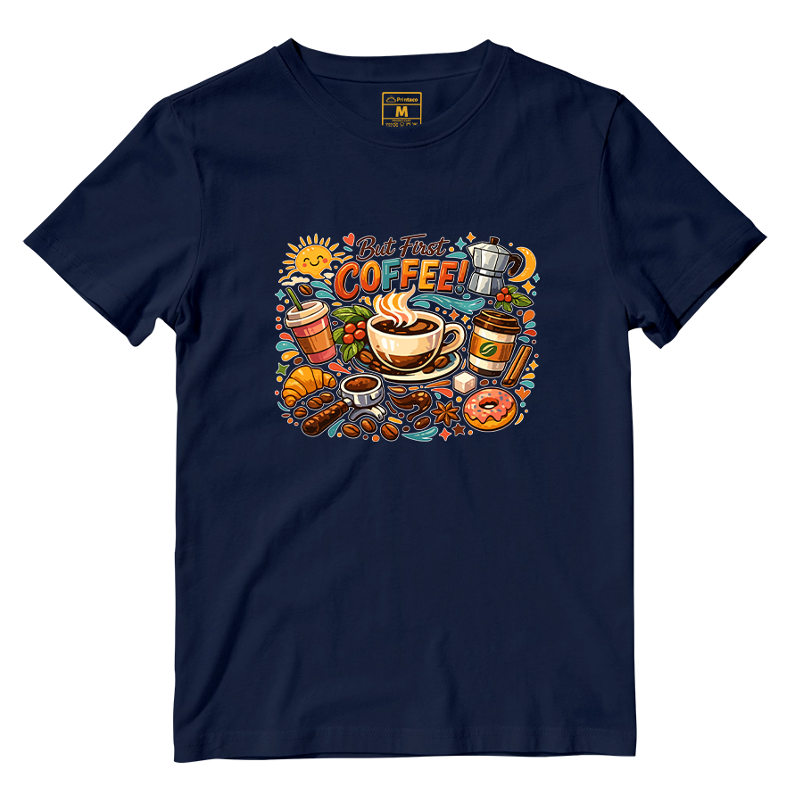 Cotton Shirt: First Coffee