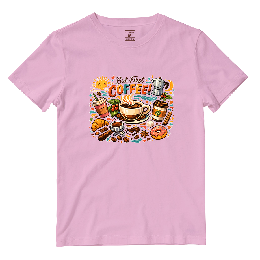 Cotton Shirt: First Coffee