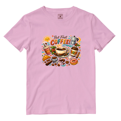 Cotton Shirt: First Coffee