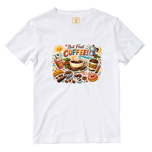 Cotton Shirt: First Coffee