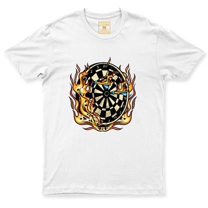 Drifit Shirt: Flaming Darts