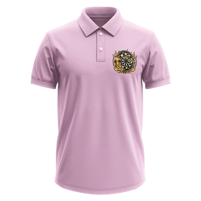 Drifit Polo Shirt: Flaming Darts (Front Only)