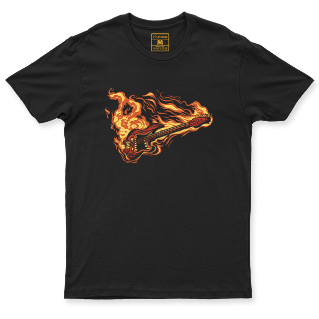 C. Spandex Shirt: Flaming Guitar