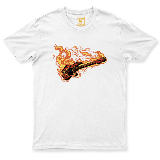 C. Spandex Shirt: Flaming Guitar