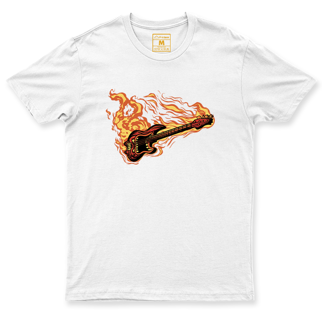 C. Spandex Shirt: Flaming Guitar