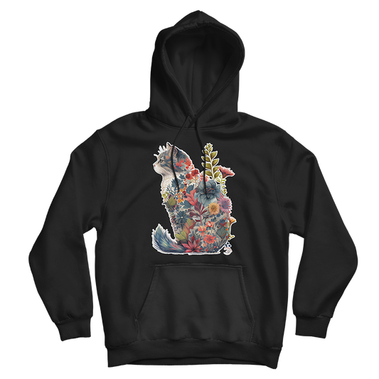 Floral Cat Hoodie