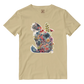 Cotton Shirt: Floral Cat