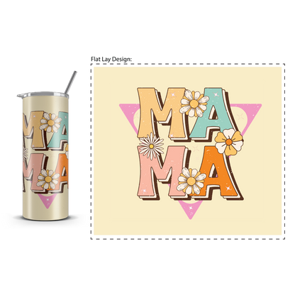 20oz. Slim Tumbler: Flower Mama