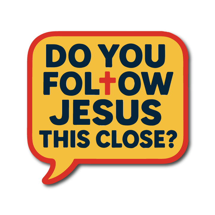 Acrylic Vehicle Badge: Follow Jesus