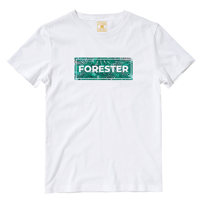 Cotton Shirt: Forester Leaves