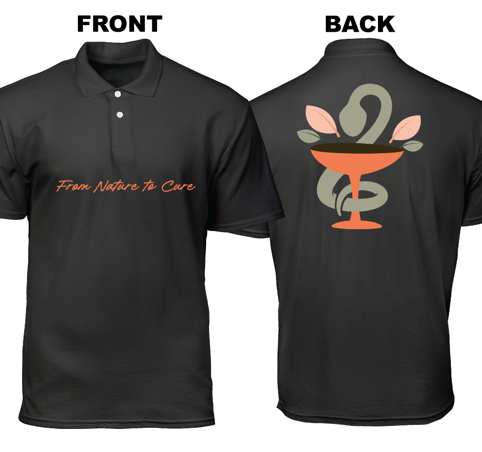 Cotton Polo Shirt: From Nature to Cure (Front and Back)