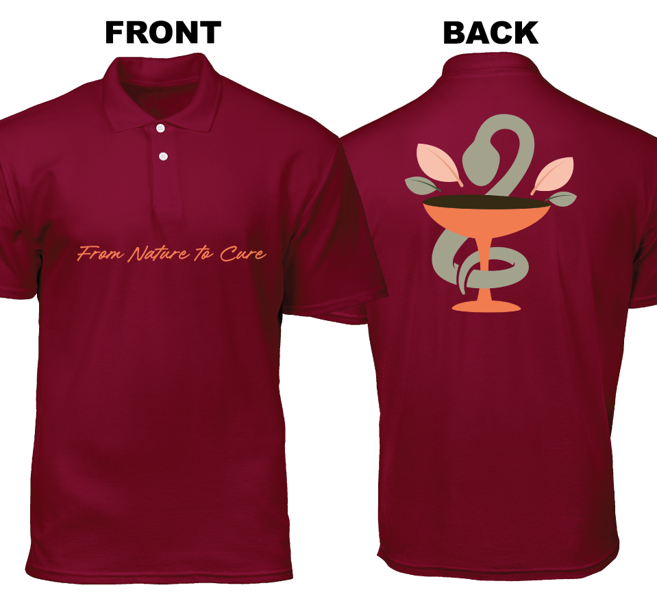Cotton Polo Shirt: From Nature to Cure (Front and Back)