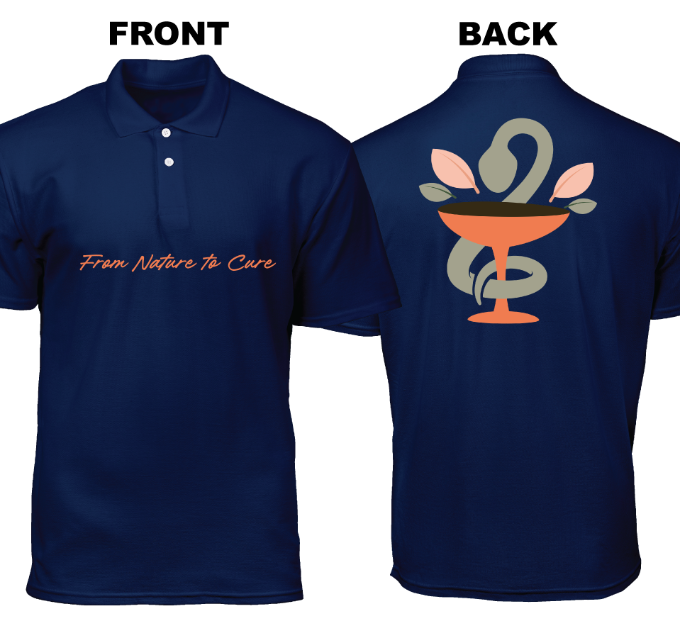 Cotton Polo Shirt: From Nature to Cure (Front and Back)