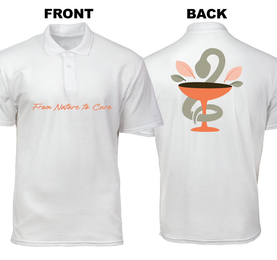 Cotton Polo Shirt: From Nature to Cure (Front and Back)