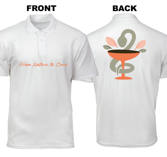Cotton Polo Shirt: From Nature to Cure (Front and Back)
