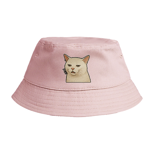 Reversible Bucket Hat: Frustrated Cat
